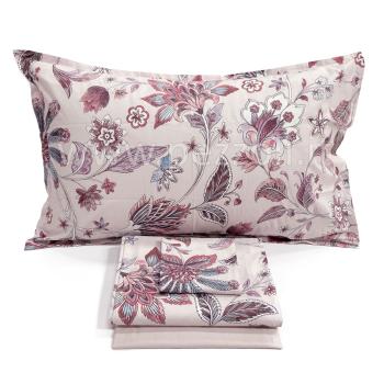NOA DOUBLE BED SIZE SHEET SET cottone percale Pink