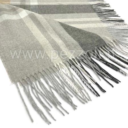 Merino wool plaid 140x200 with fringes - photo 1