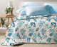Sea QUILTED printed BEDCOVERS single double face - photo 1